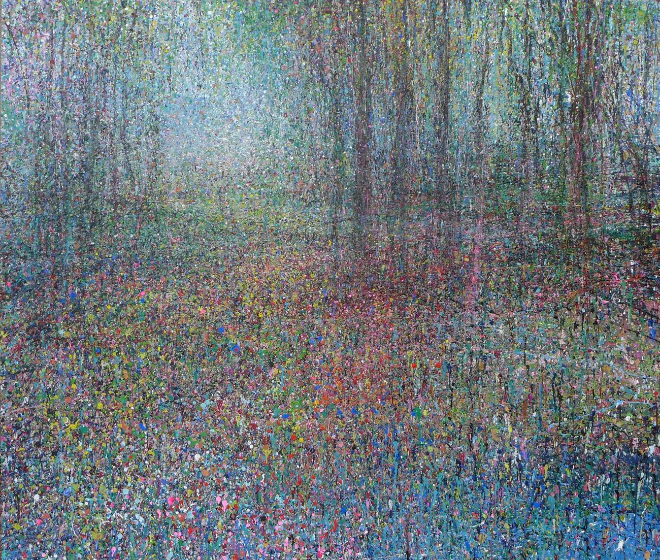 Waldraum Serie, 2012, Acryl auf Leinwand, 150 x 180cm